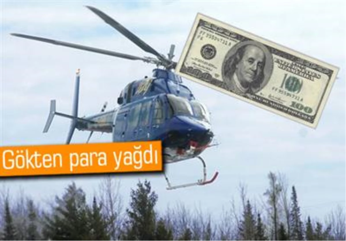 Helikopterden Para Yağdırdı, 2 Kişi Yaralandı