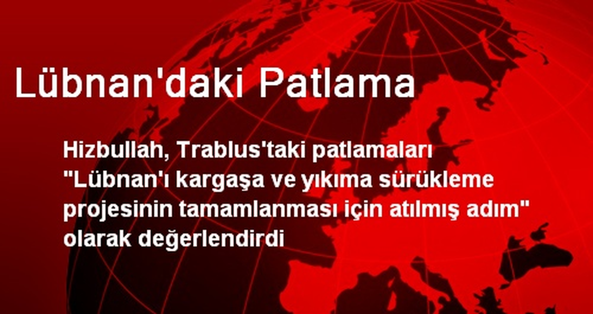 Lübnan\'daki Patlama