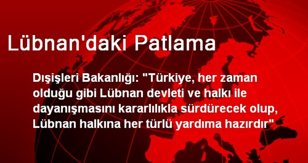 Lübnan\'daki Patlama