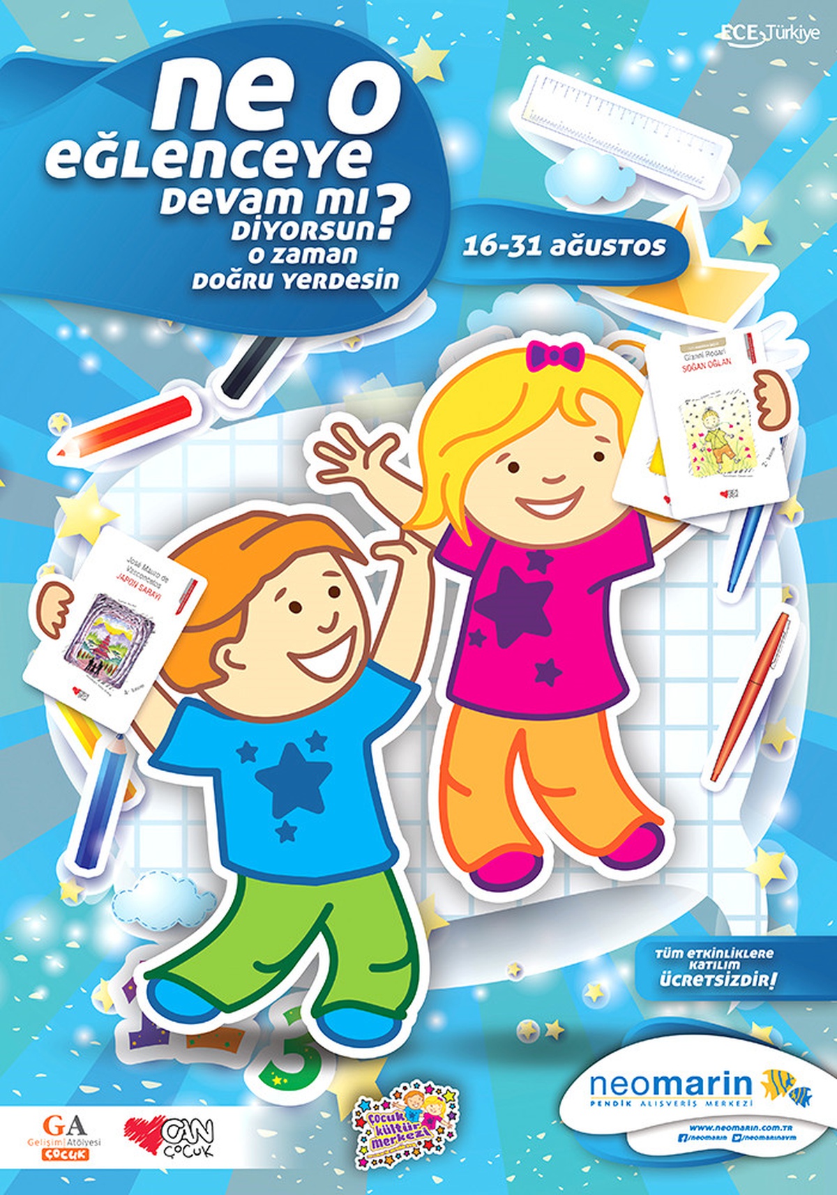 Neomarin Çocuk Kültür Merkezi\'nde Öğrenmeye Devam