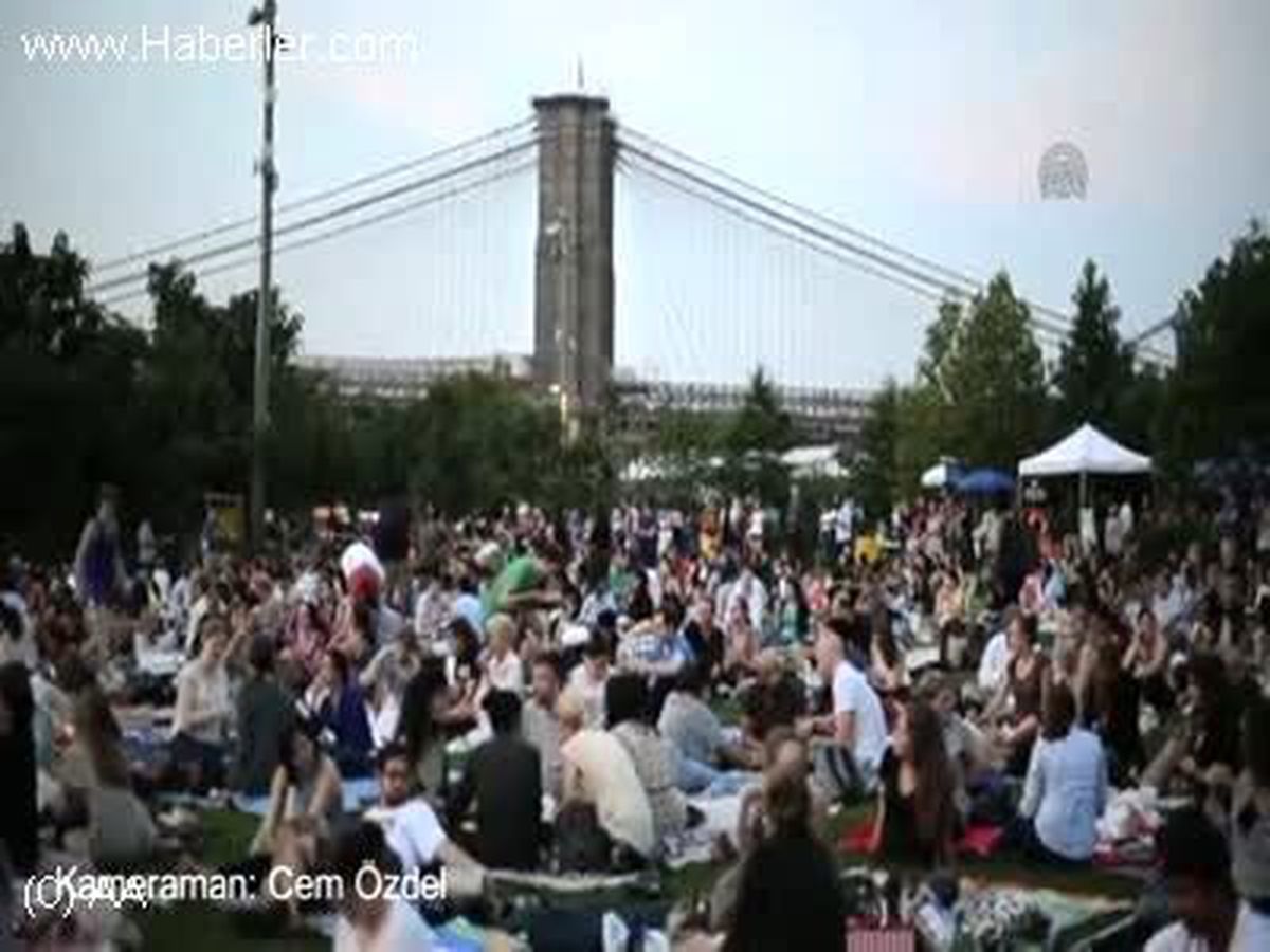 New York manzarasında sinema keyfi