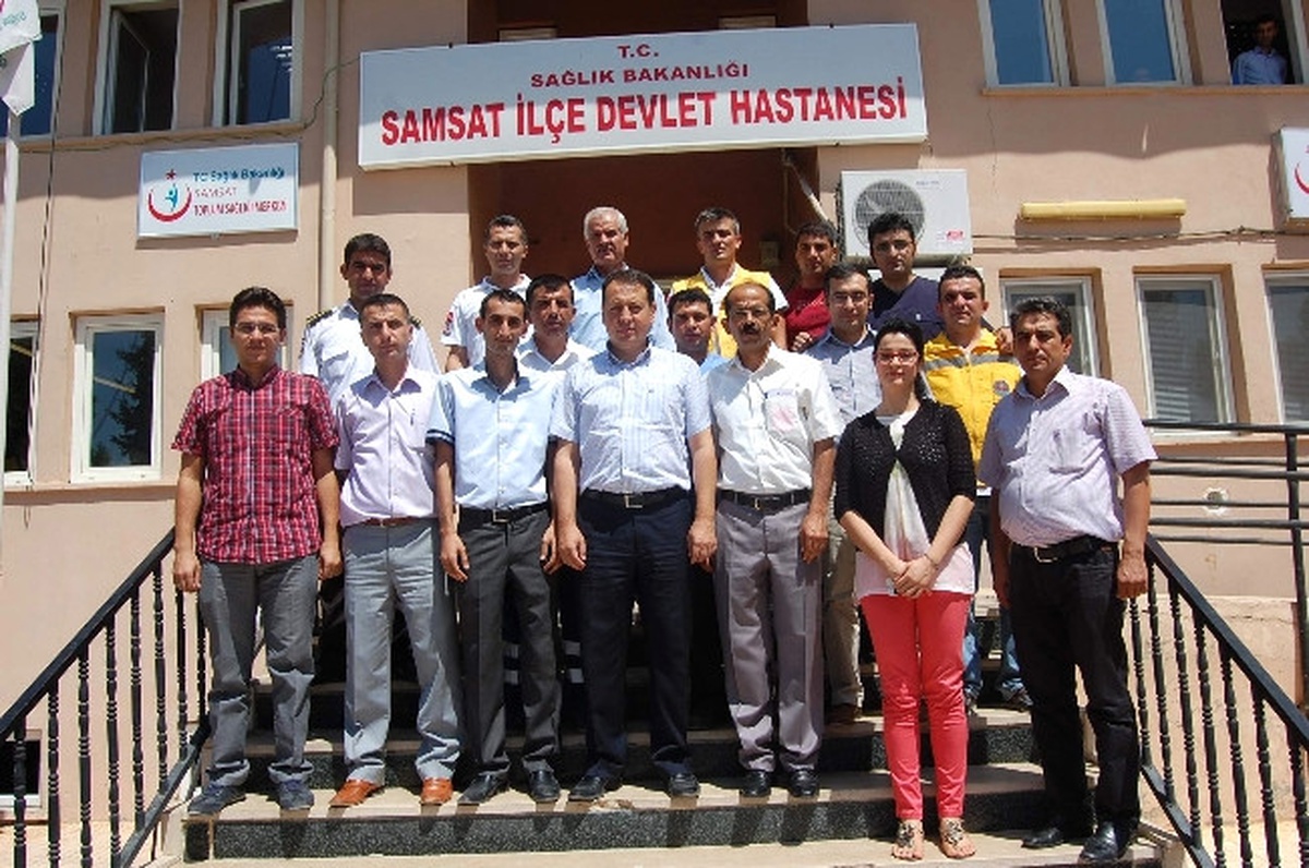 Samsat Kaymakamı Sündük, Hastanede İncelemelerde Bulundu
