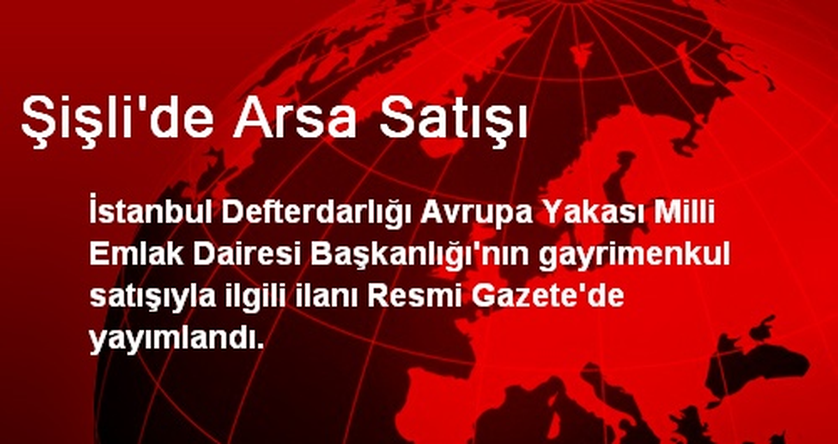 Şişli\'de Arsa Satışı