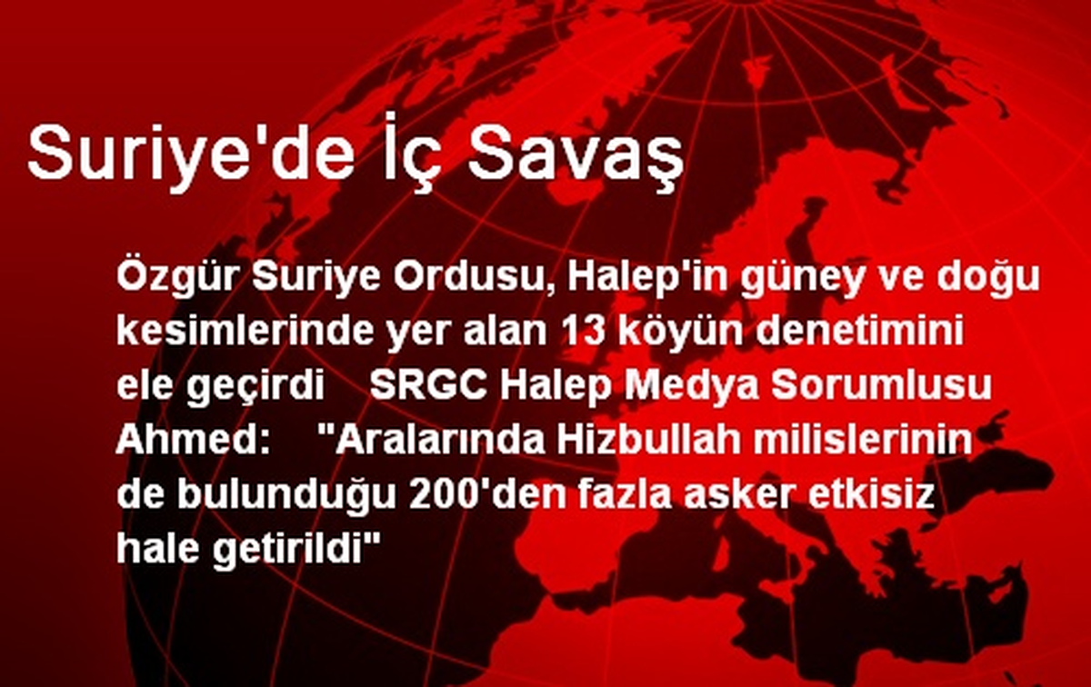 Suriye\'de İç Savaş