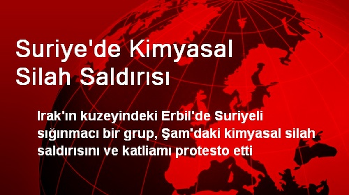 Suriye\'de Kimyasal Silah Saldırısına Irak\'ta Protesto