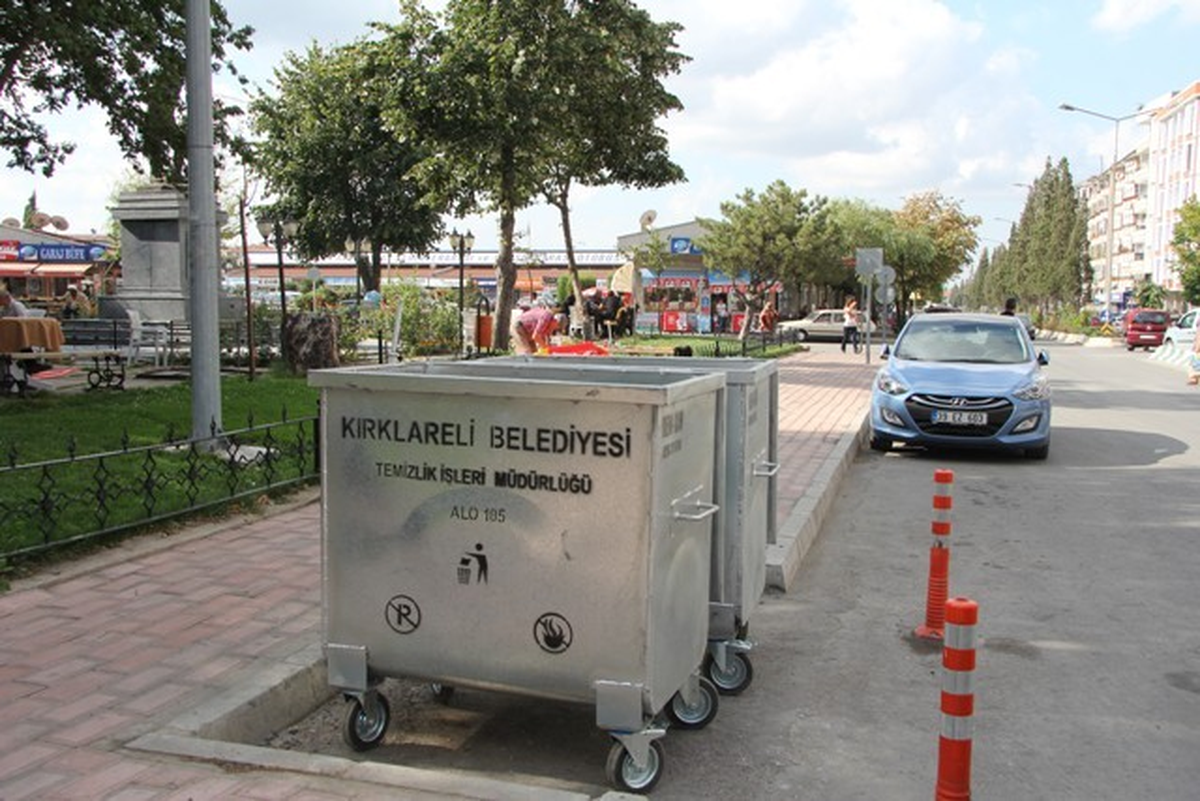 Kırkalreli\'ne Yeniçöp Kovaları
