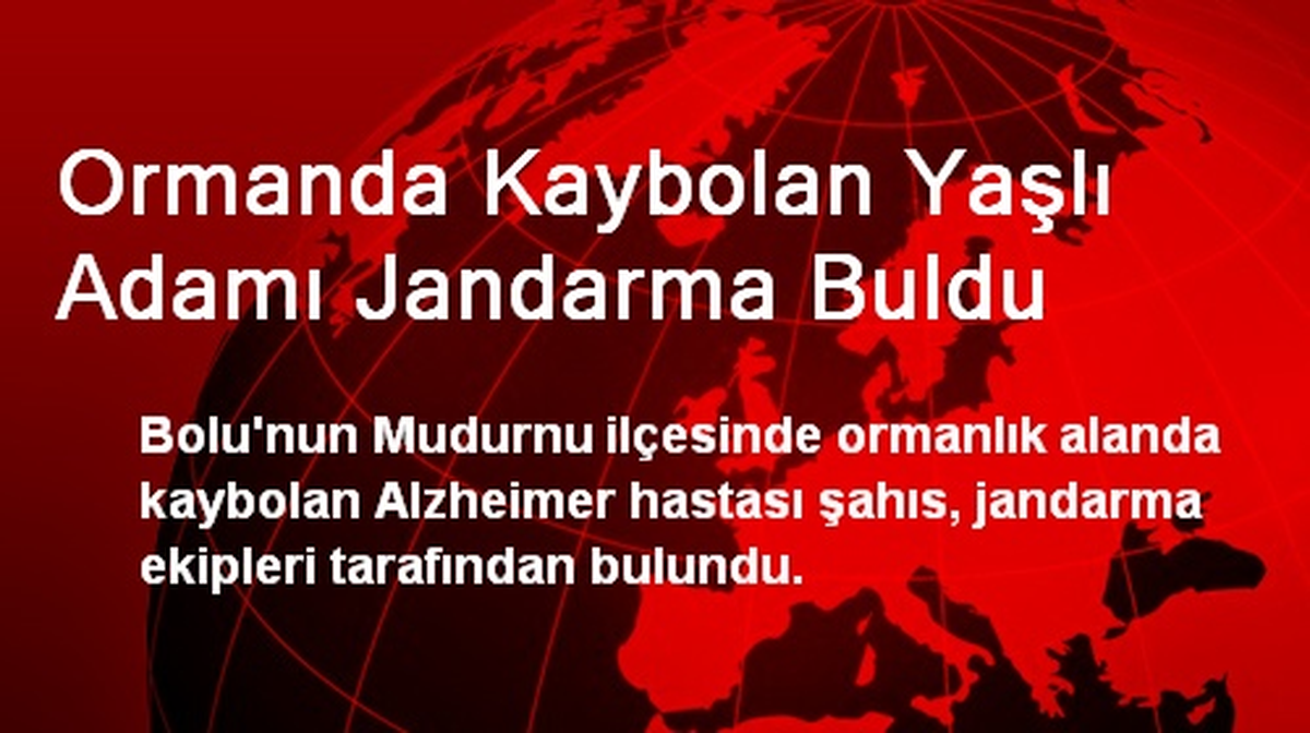 Ormanda Kaybolan Yaşlı Adamı Jandarma Buldu