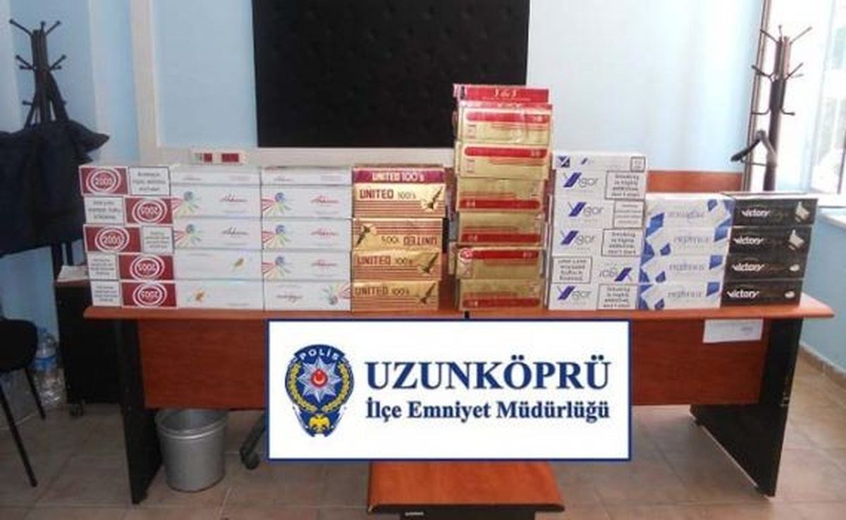 790 Paket Gümrük Kaçağı Sigara Yakalandı