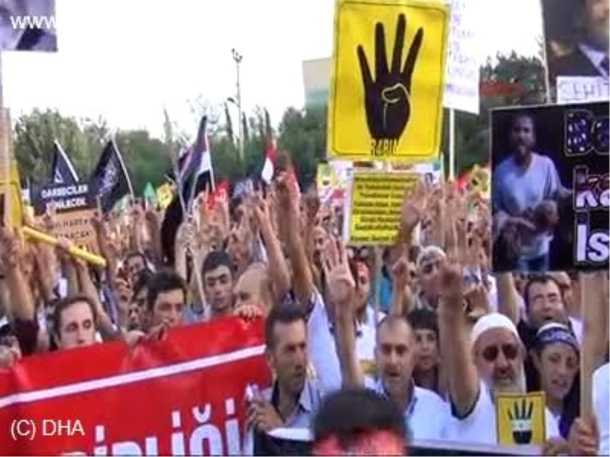 Gaziantep\'te Mısır ve Suriye Protestosu