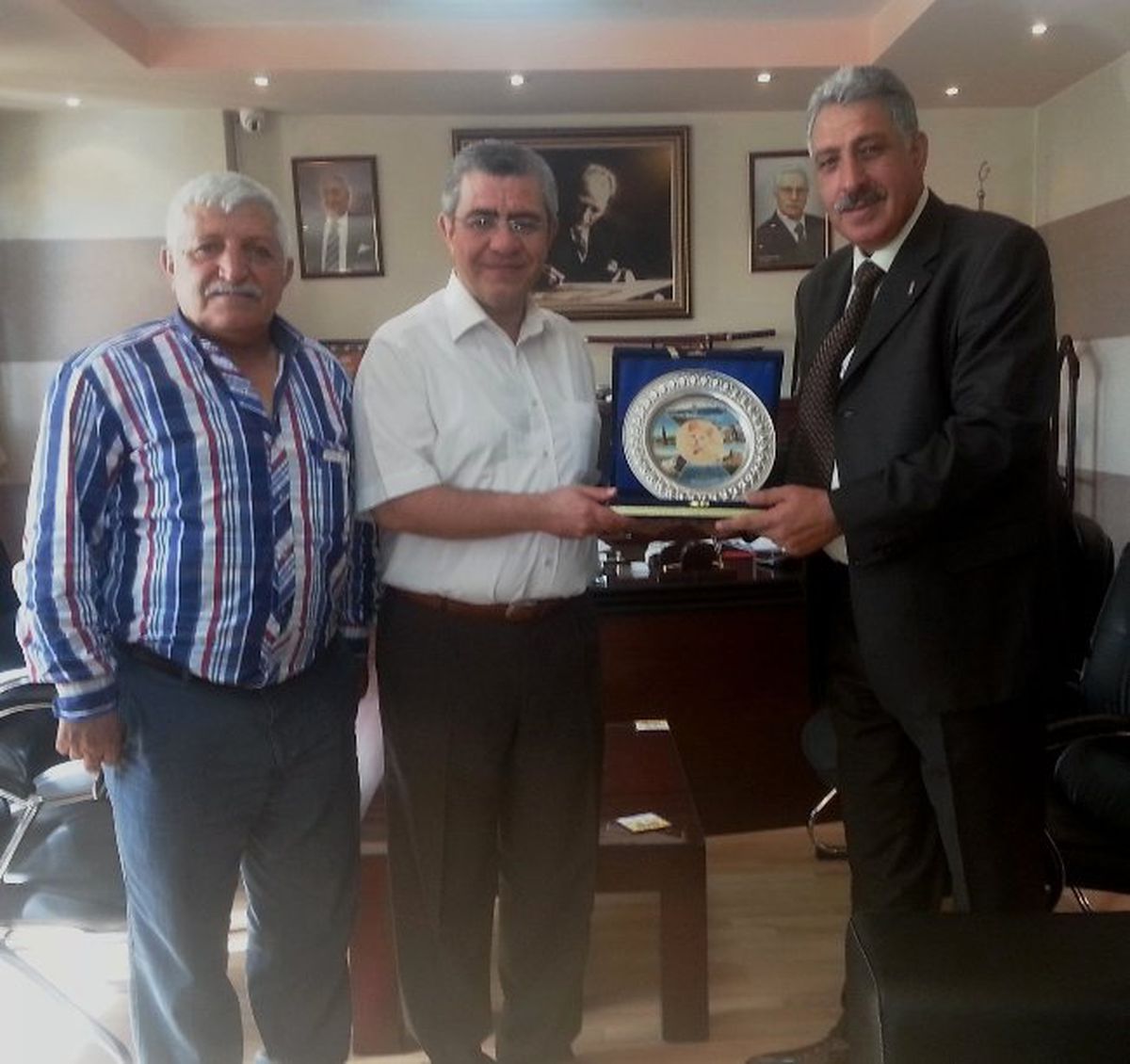 Müdür Al\'dan Başkan Faruk Alpaslan\'a Veda Ziyareti