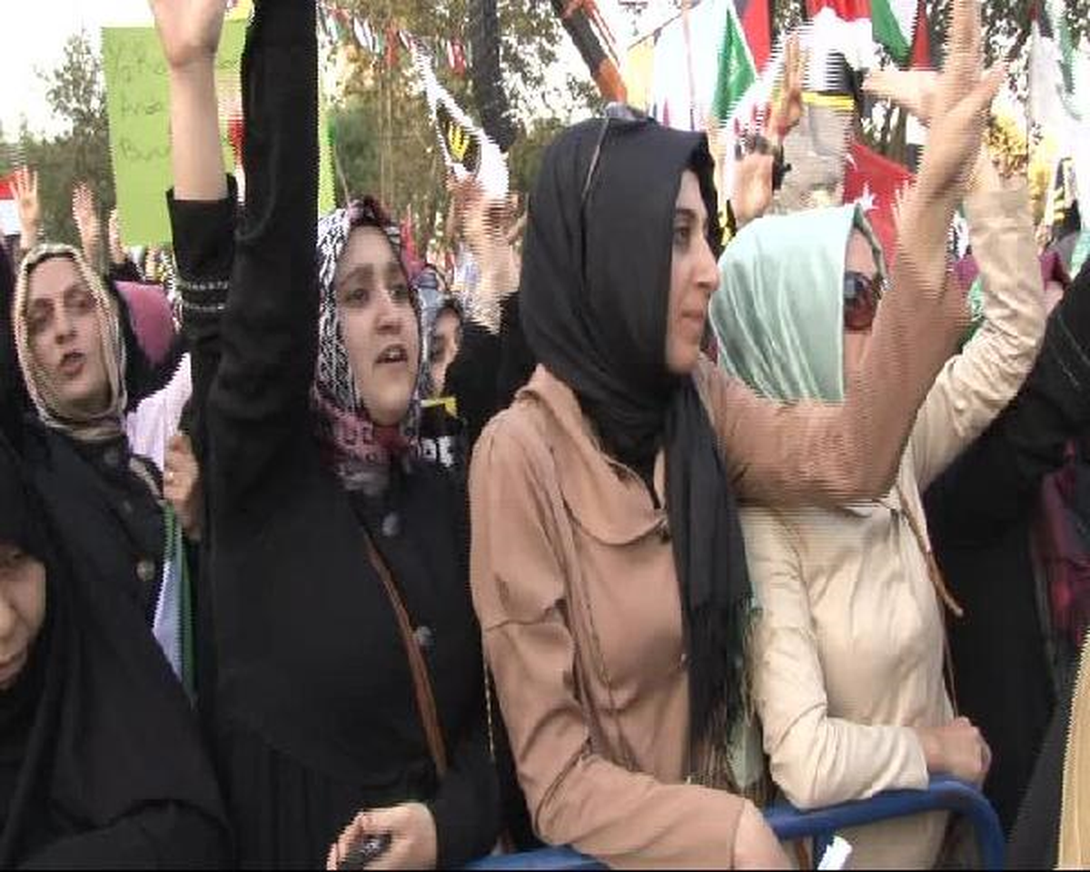 Saraçhane Parkı\'nda Mısır Protestosu