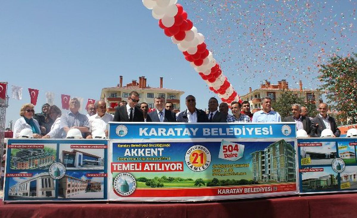 Akkent Konutlarının Temeli Atıldı