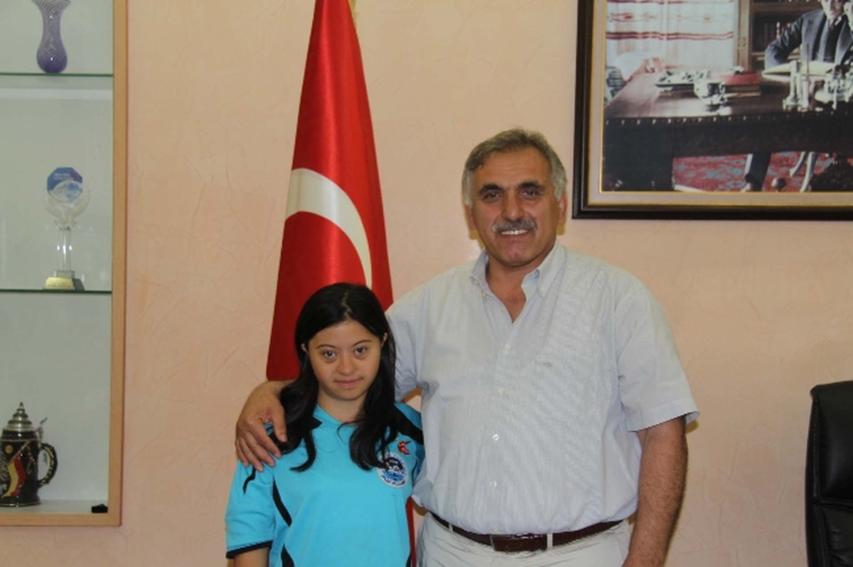 Özel Sporcudan, Başkan İnci\'ye Özel Ziyaret