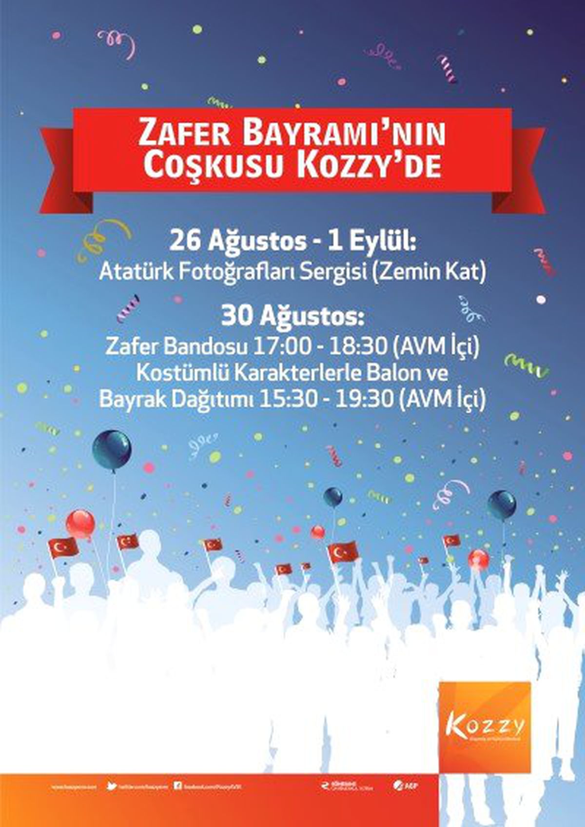 30 Ağustos Zafer Bayramı\'nın Coşkusu Kozzy\'de Yaşanacak