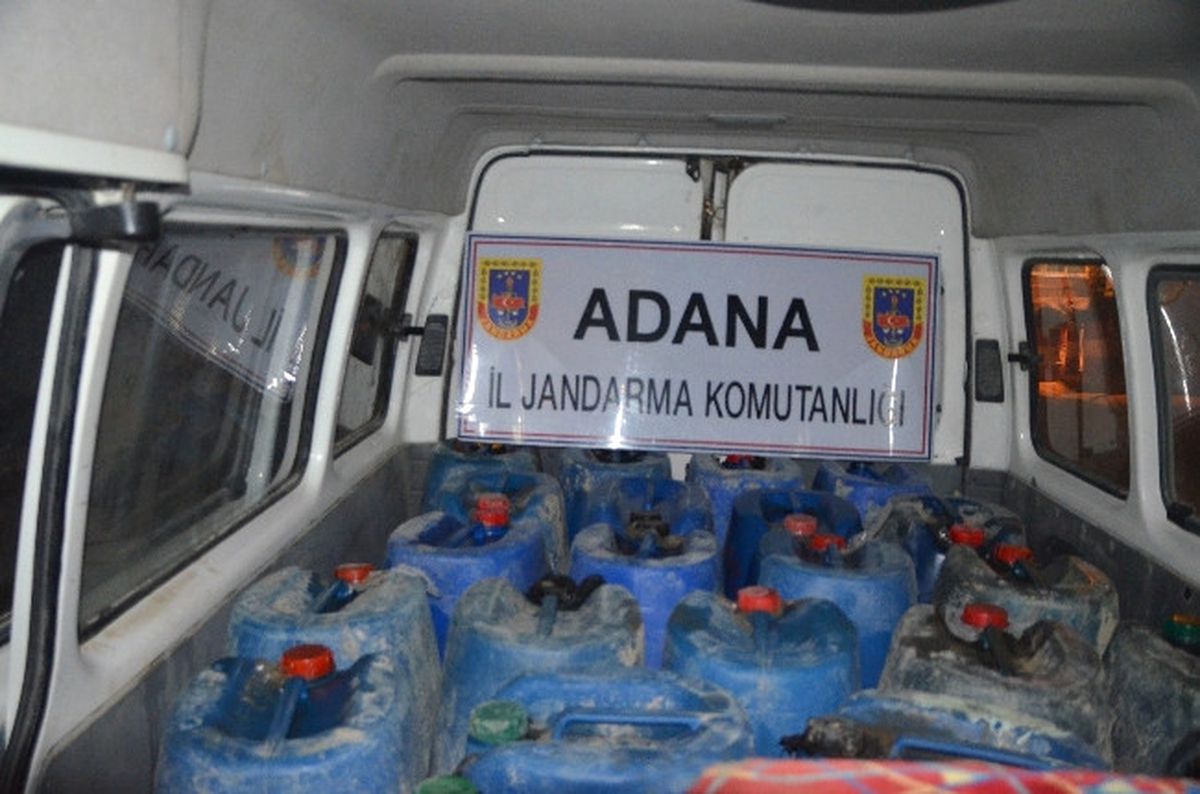 Adana\'da 2 Bin 540 Litre Kaçak Akaryakıt Ele Geçirildi