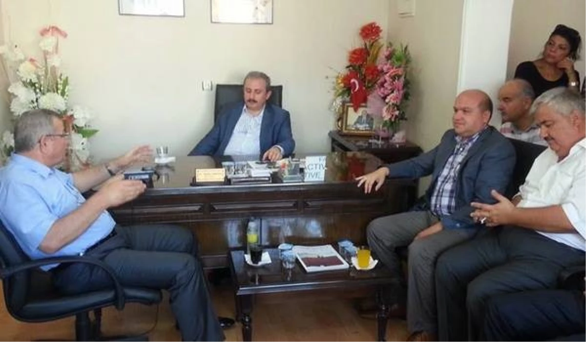 AKP Genel Başkan Yardımcısı Şentop, Kaymakam Yaman\'ı Ziyaret Etti