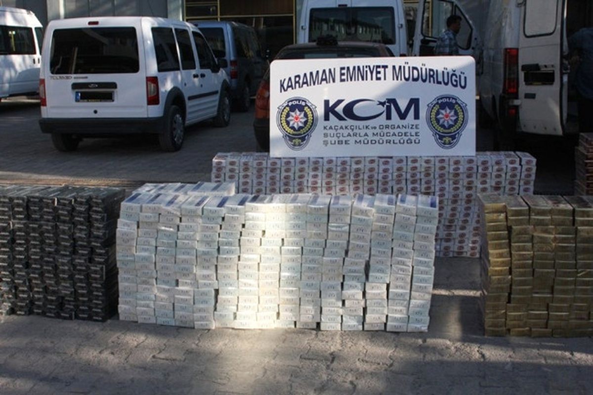 Karaman\'da Kaçak Sigara Operasyonu