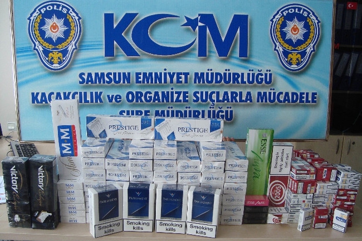 Otobüs Firması Yazıhanesinde Kaçak Sigara Ele Geçti