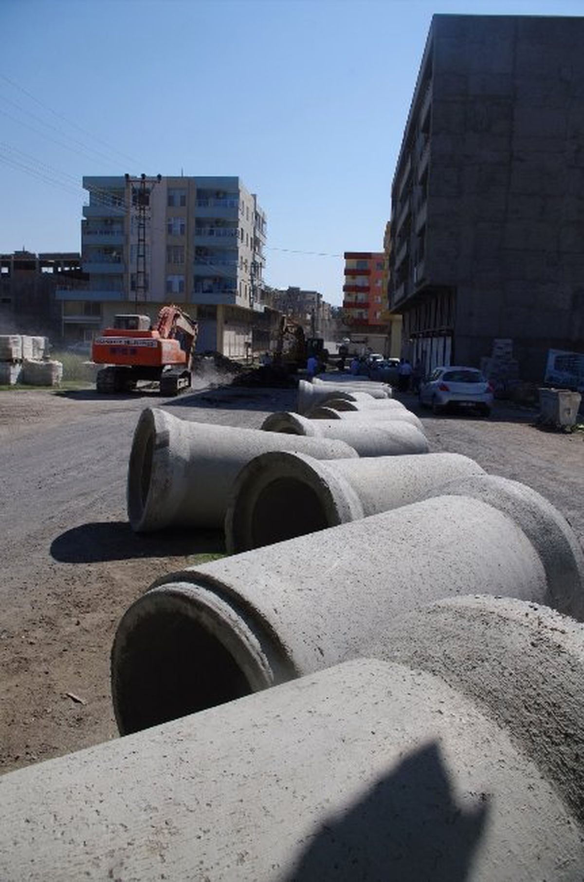 Viranşehir\'de Kanalizasyon Çalışmaları
