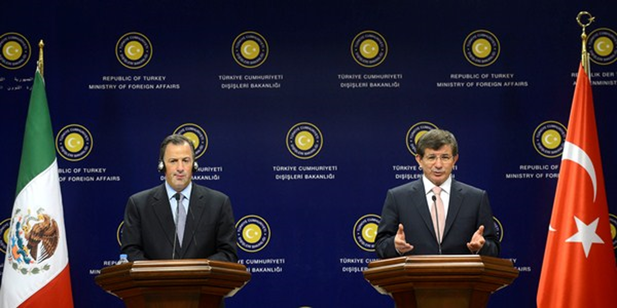 Dışişleri Bakanı Davutoğlu, Meksikalı Mevkidaşı Kuribrena ile Görüştü
