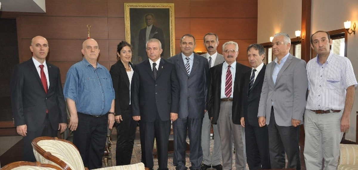 Esnaf Odalarından, Zonguldak Valisi Ali Kaban\'a Ziyaret