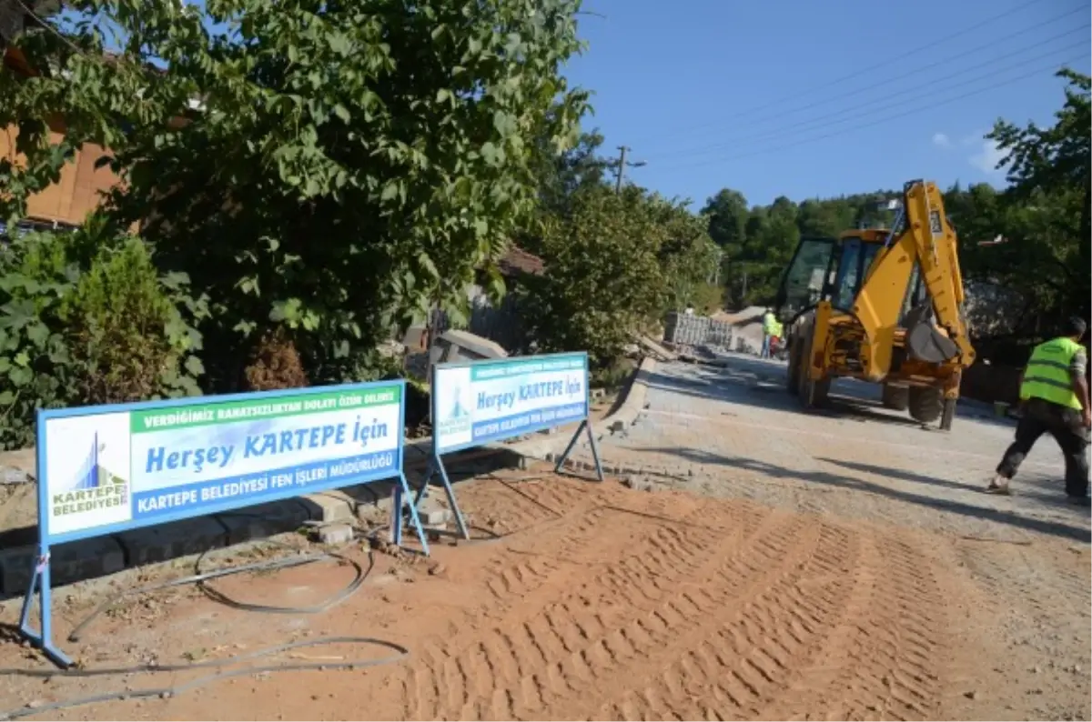 Maşukiyede Parke Çalışmaları Aralıksız Devam Ediyor