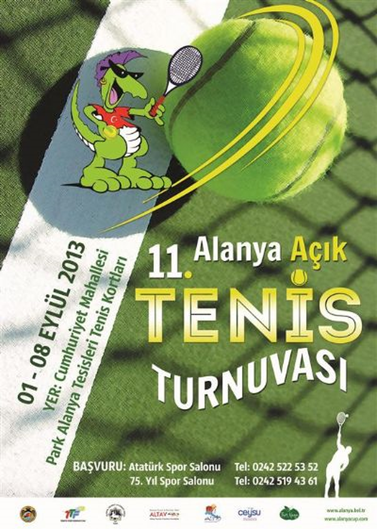 11. Alanya Açık Tenis Turnuvası Başlıyor