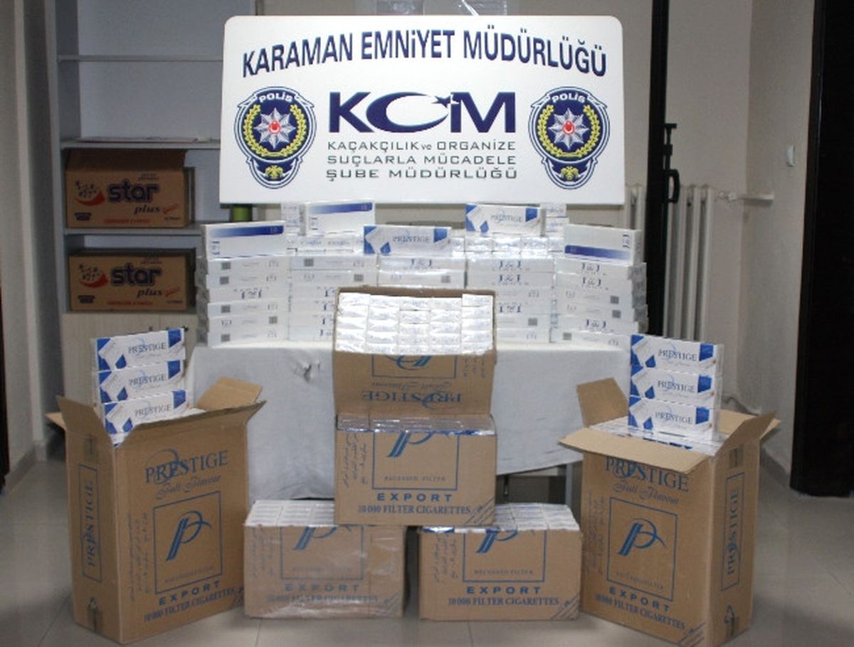 Karaman\'da Kaçak Sigara Operasyonu