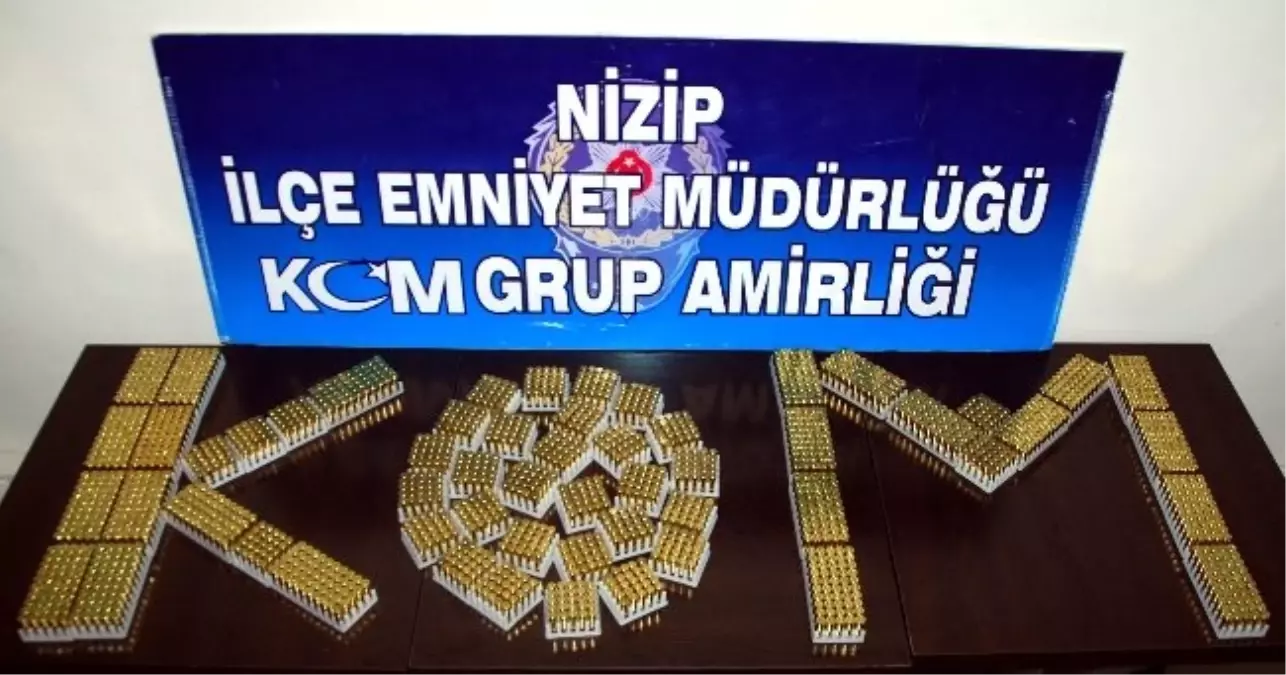 Nizip'te 2 Bin Adet Mermi Ele Geçirildi