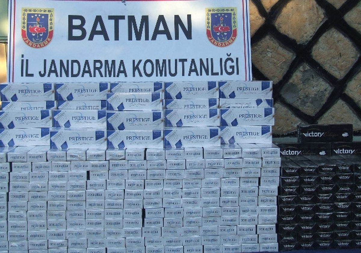 Batman'da 22 Bin 600 Paket Kaçak Sigara Ele Geçirildi