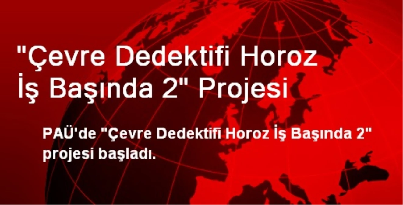 "Çevre Dedektifi Horoz İş Başında 2" Projesi