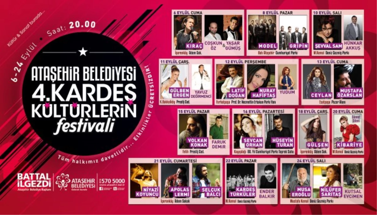 \'Kardeş Kültürlerin Festivali\' 6 Eylül\'de Başlıyor