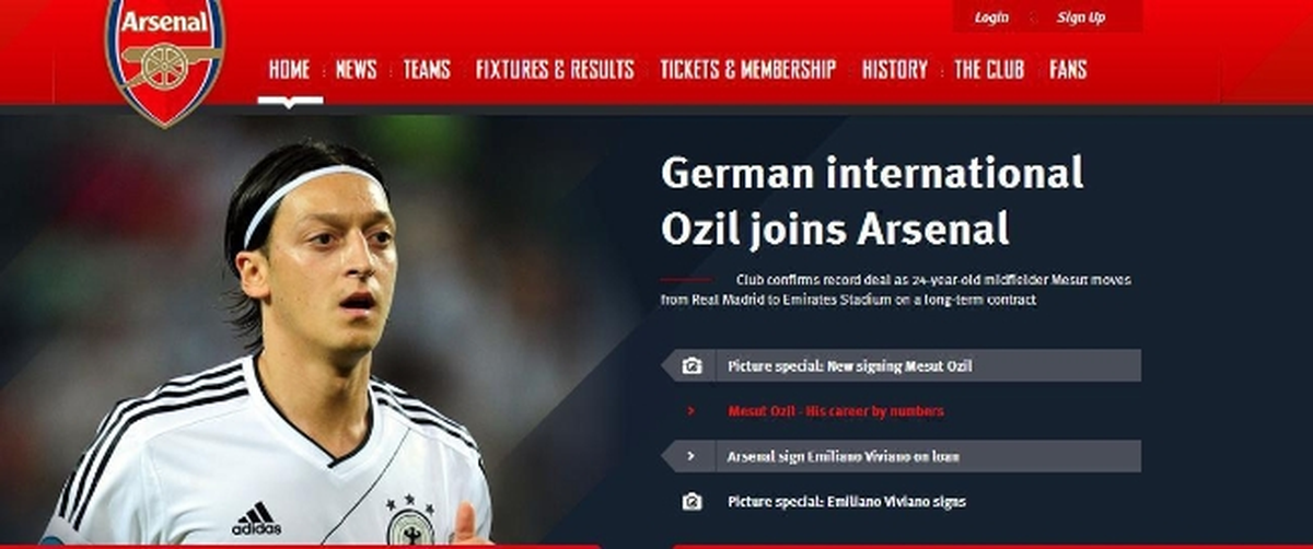 Mesut Özil Arsenal\'de