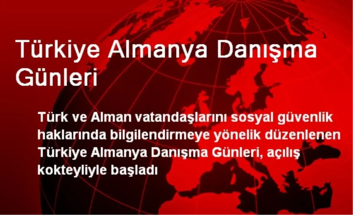 Türkiye Almanya Danışma Günleri