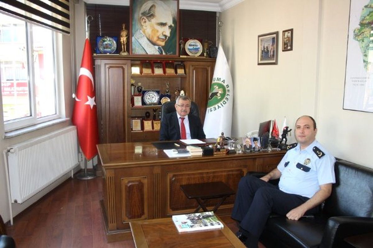 Çaycuma İlçe Emniyet Müdürü Biber\'den Başkan Gülşen\'e Ziyaret
