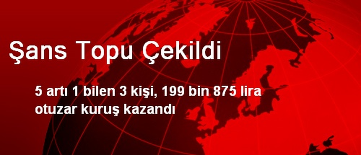 Şans Topu Çekildi