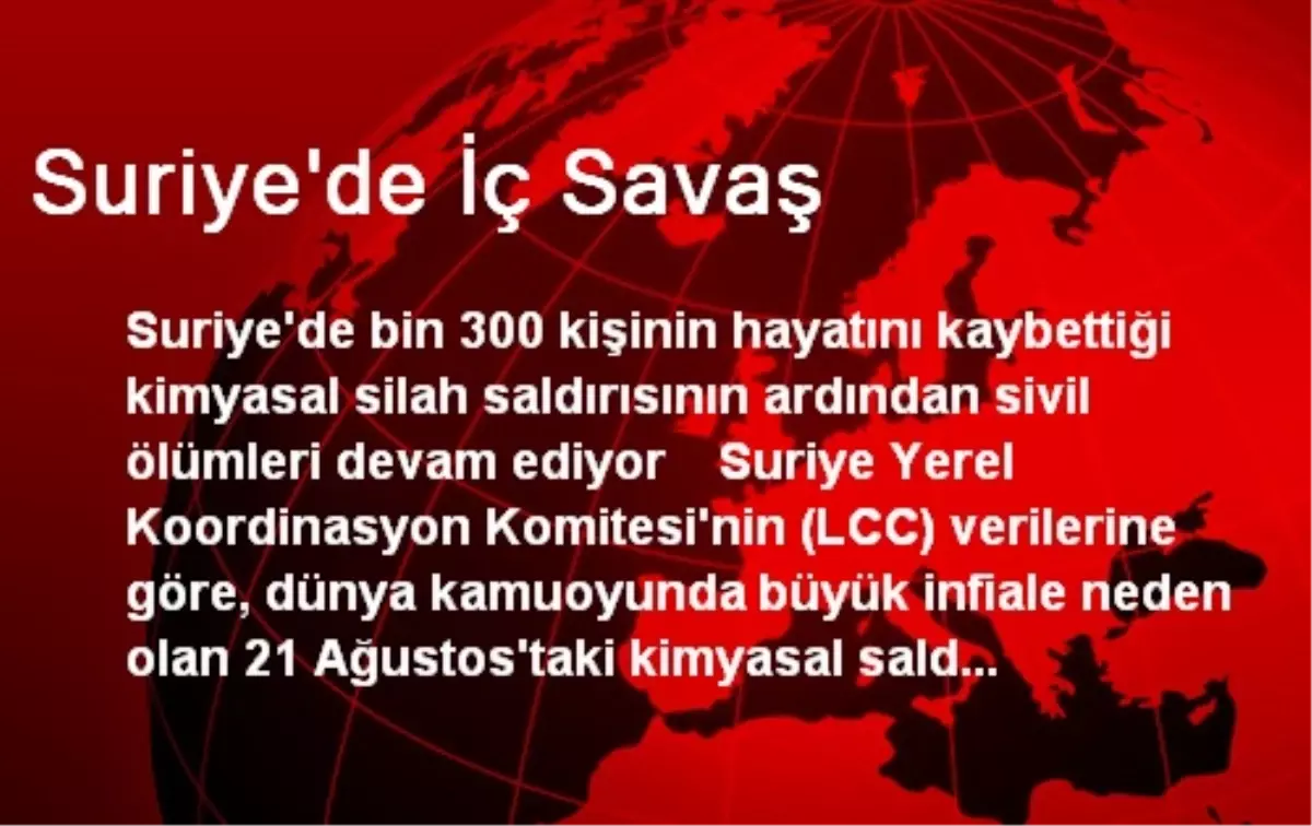 Suriye\'de İç Savaş