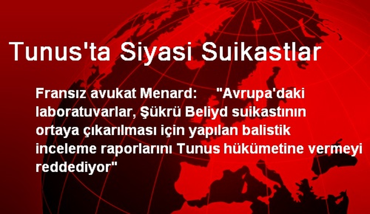 Tunus\'ta Siyasi Suikastlar