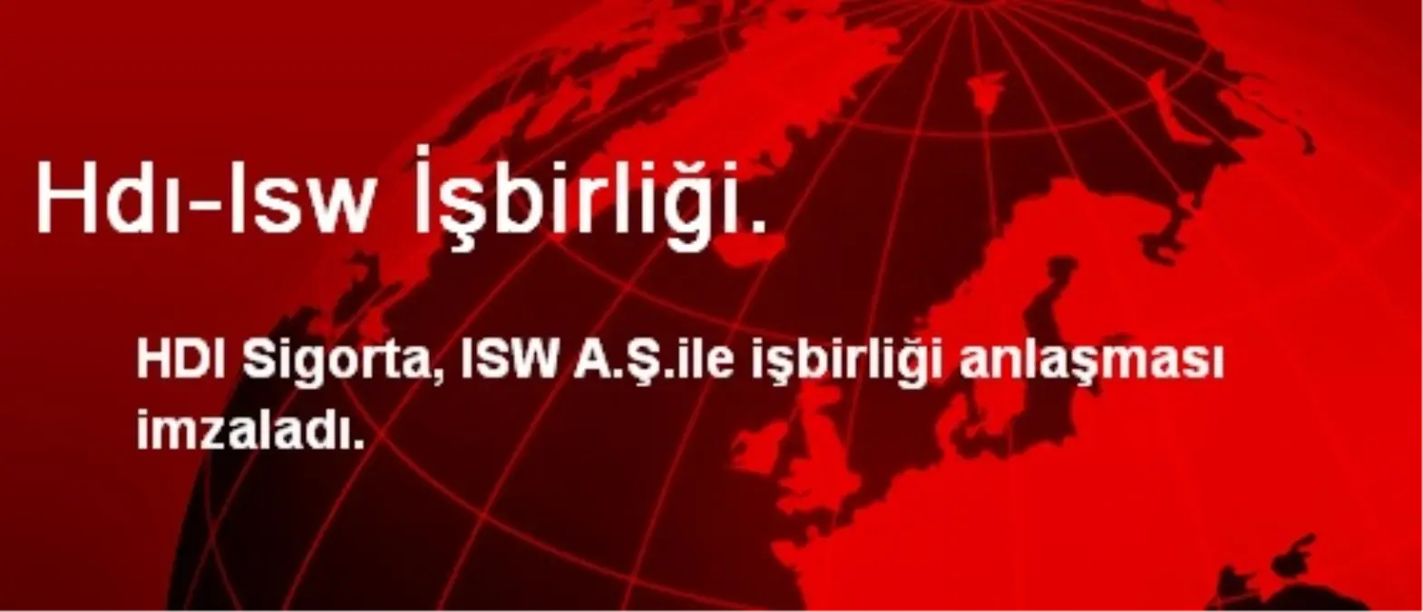 Hdı-Isw İşbirliği.