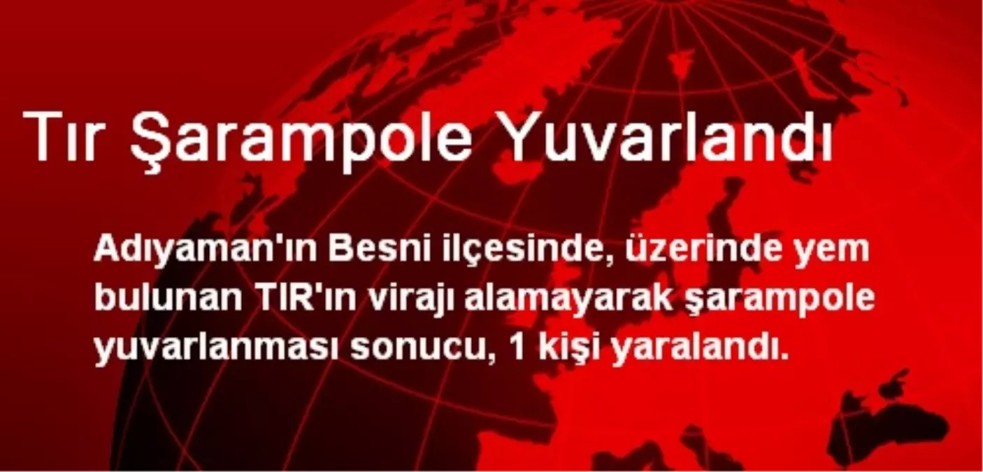 Tır Şarampole Yuvarlandı