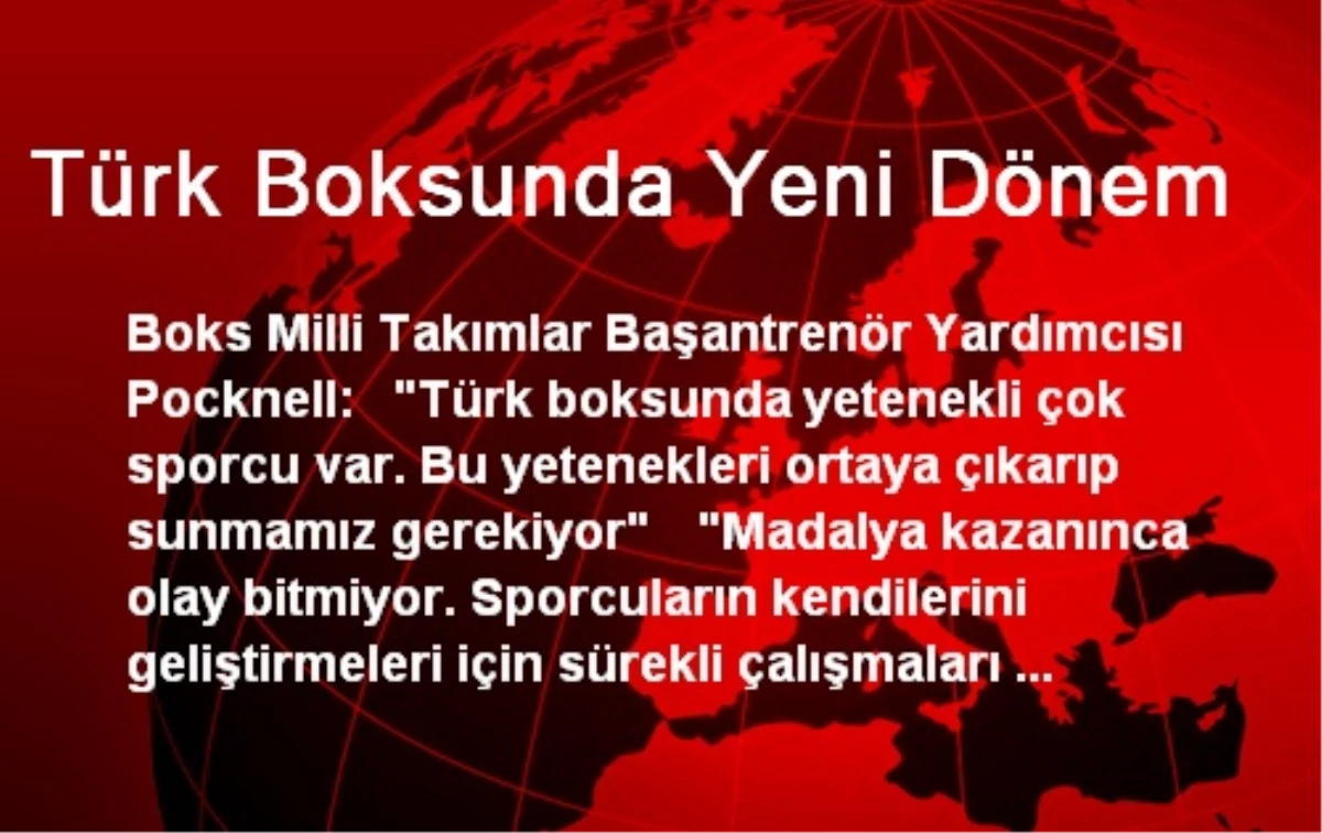 Türk Boksunda Yeni Dönem