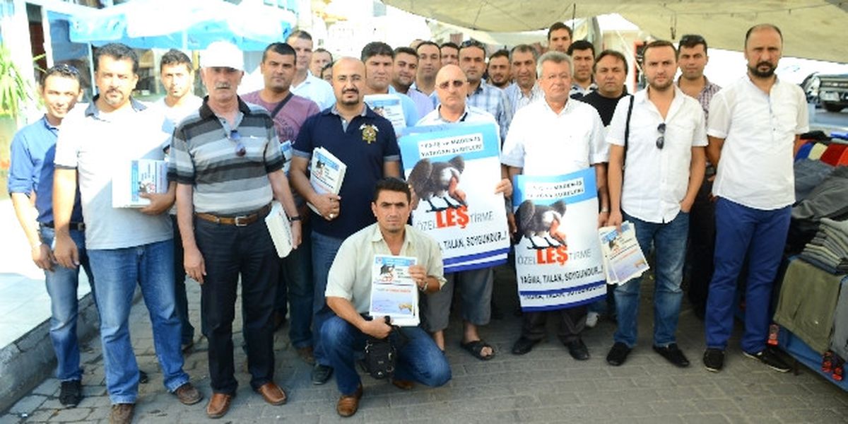 Yatağan\'da Sendikalardan Halka Bildiri