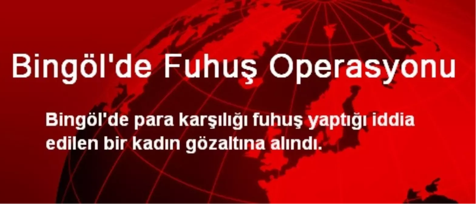 Bingöl\'de Fuhuş Operasyonu