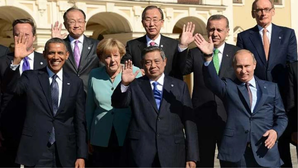 G-20 Liderleri Aile Fotoğrafı Çektirdi
