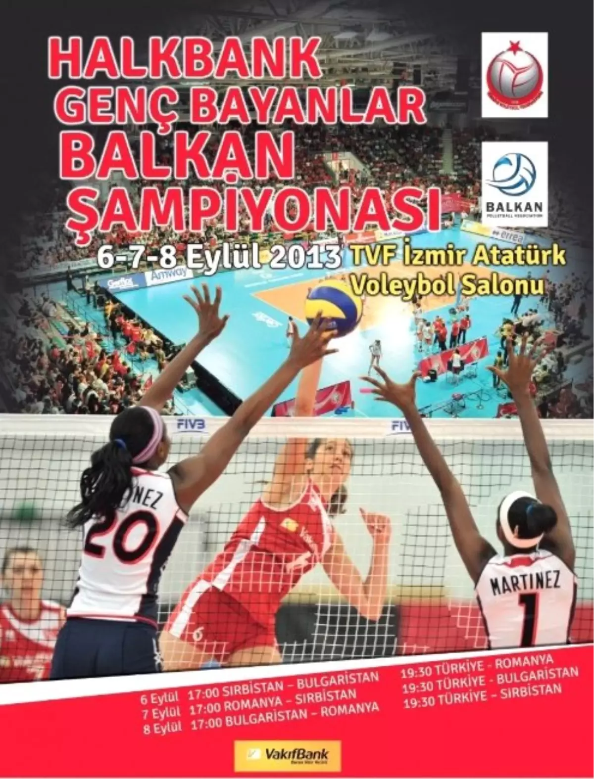 Genç Bayanlar Voleybol Balkan Şampiyonası Başlıyor