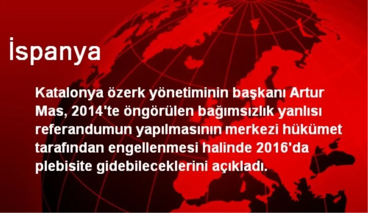 Katalonya\'da bağımsızlık yanlısı girişimler