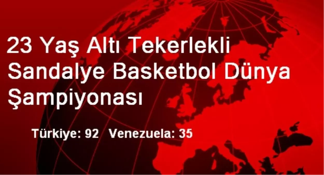 23 Yaş Altı Tekerlekli Sandalye Basketbol Dünya Şampiyonası