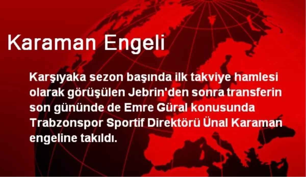 Karaman Engeli