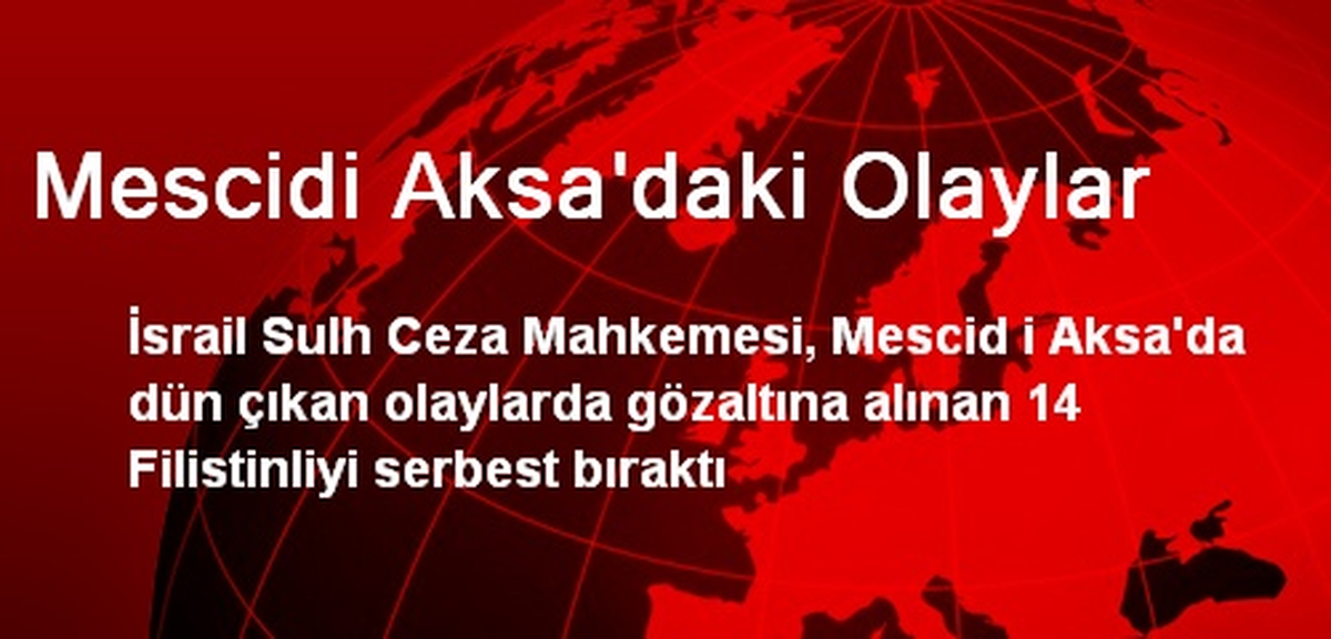 Mescidi Aksa\'daki Olaylar