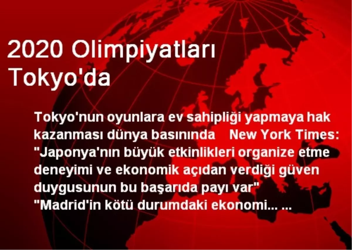 2020 Olimpiyatları Tokyo\'da